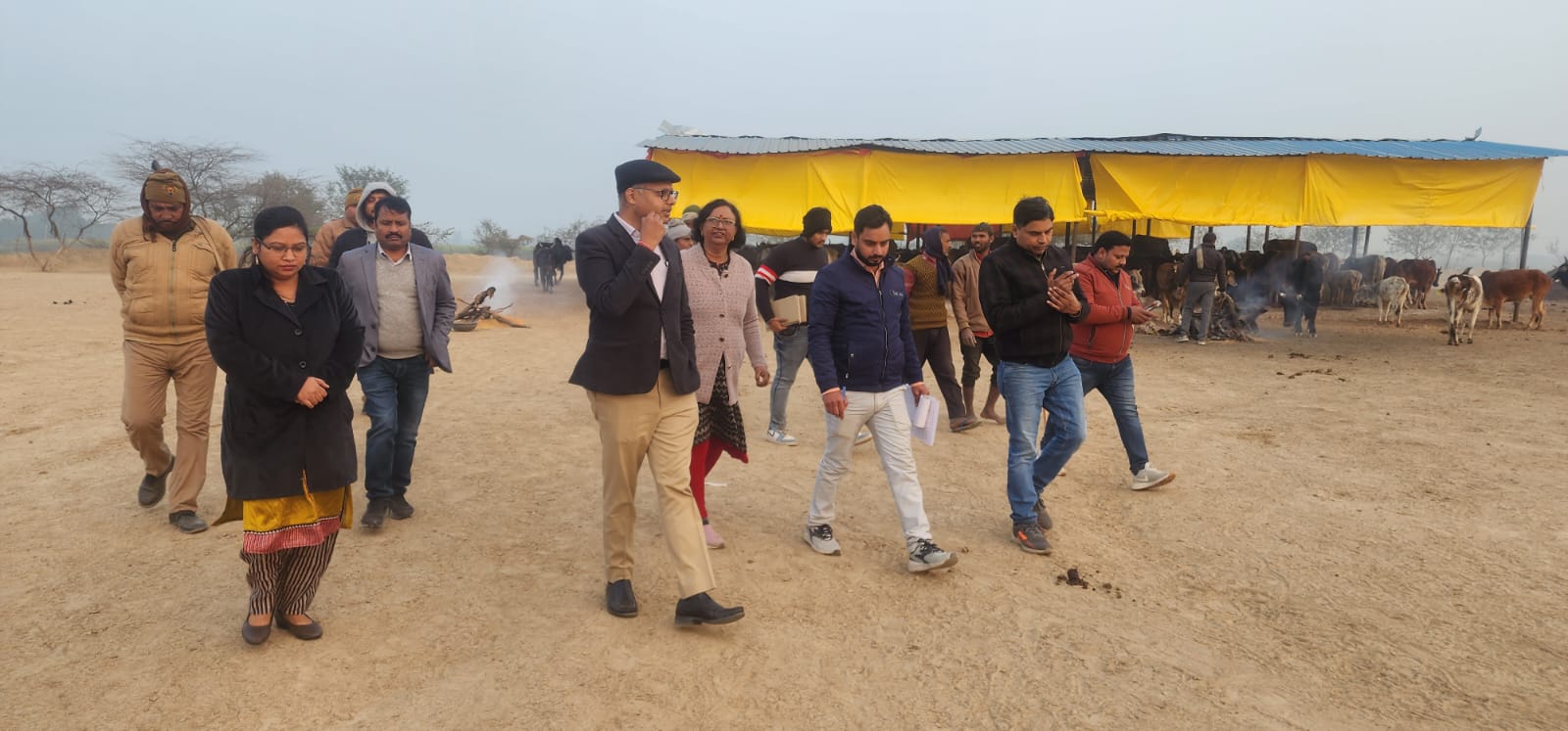 विशेष सचिव ने किया सफीपुर गौशाला का निरीक्षण