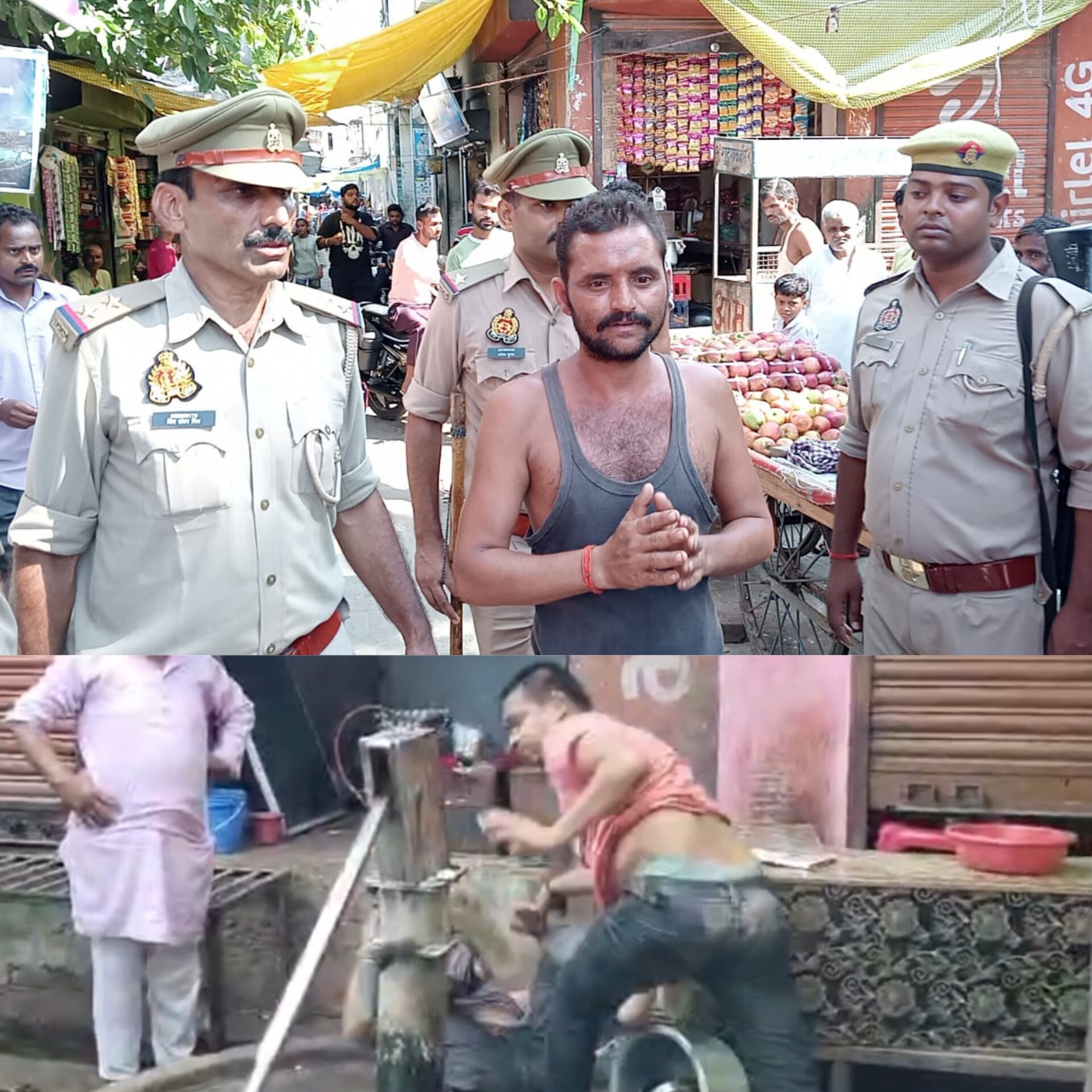 पाली पुलिस ने मारपीट के आरोपी को बाजार में हाथ जुडवाकर गली-गली घुमाया, पड़ोसी अंडा विक्रेता से हुआ था विवाद, वीडियो वायरल