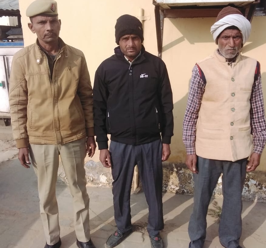 हरपालपुर पुलिस ने दो वारंटियों को किया गिरफ्तार