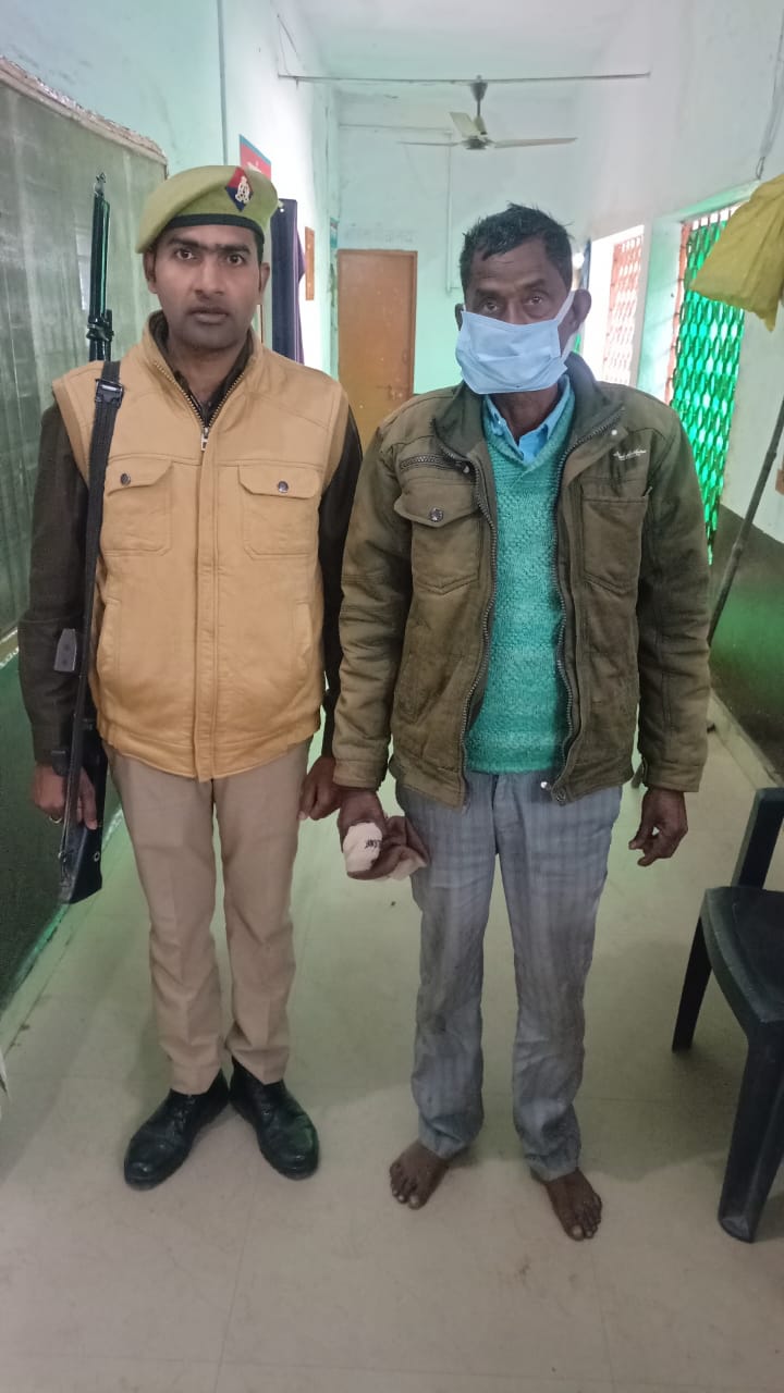 भाला मारकर गाय को घायल करने वाला आरोपी गिरफ्तार, जेल भेजा गया